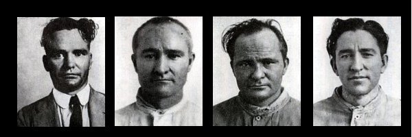 The Newton Brothers, (from left to right) Doc, Willis, Jess and Joe