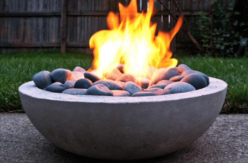 DIY Fire Pit Concrete