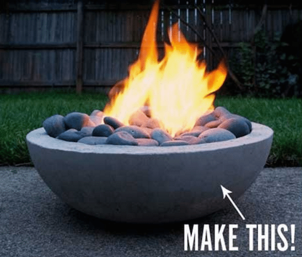 Concrete Fire Pit diy