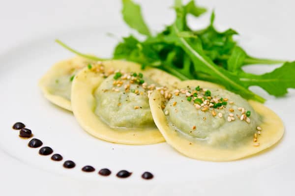 Shitake and Arugula Ravioli