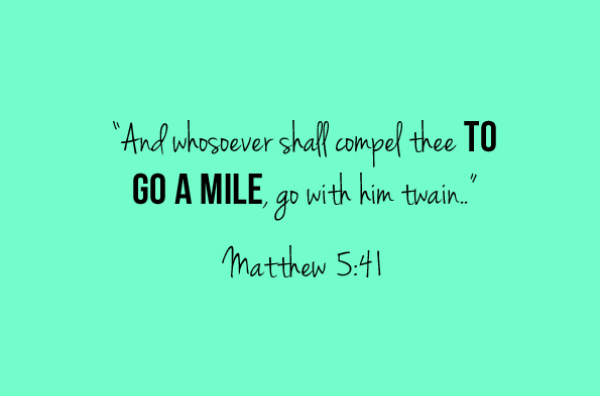 go the extra mile