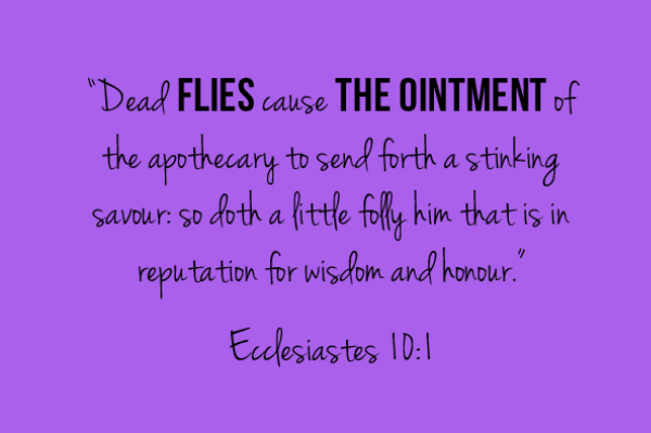 a fly in the ointment