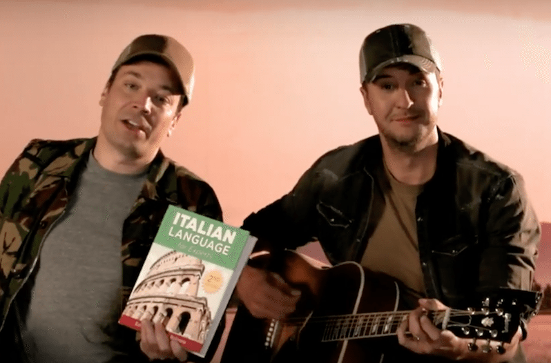 Luke Bryan and Jimmy Fallon