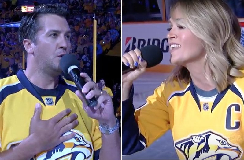 Luke Bryan and Carrie Underwood
