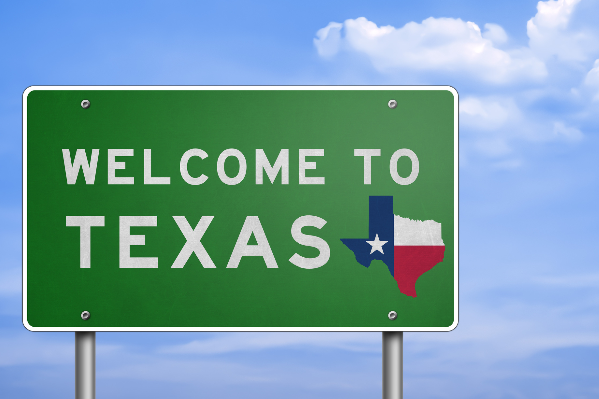 Welcome to Texas sign