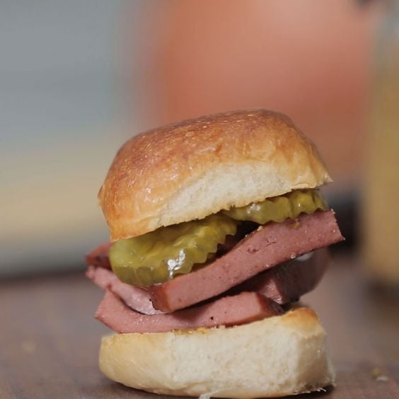 The Southern Gentleman's Pan-Fried Bologna Sliders