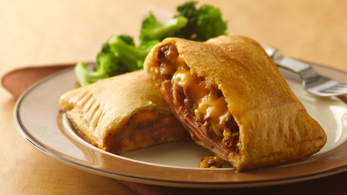 Bologna and Chili Crescent Sandwiches