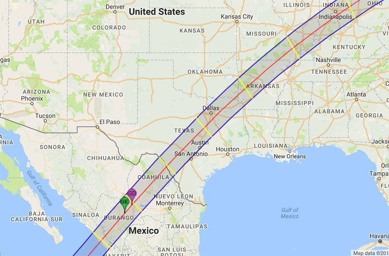 2024 Eclipse Path