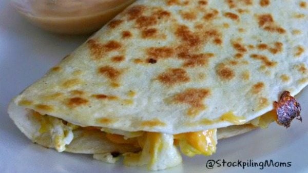 Bologna Breakfast Quesadilla