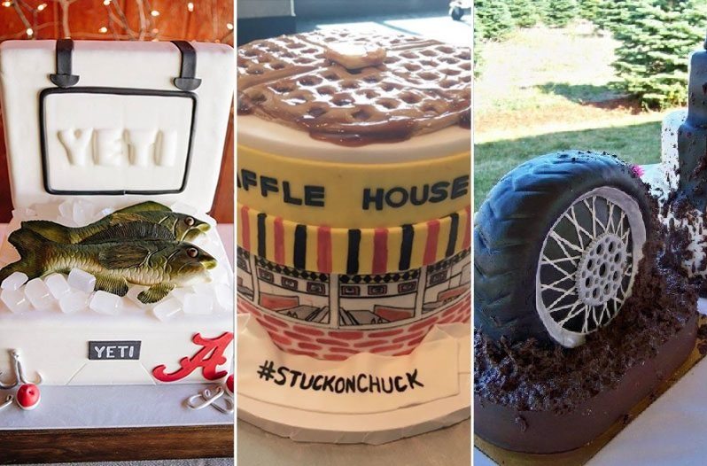 southern themed grooms cake