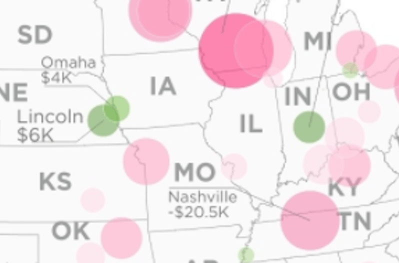 map shows