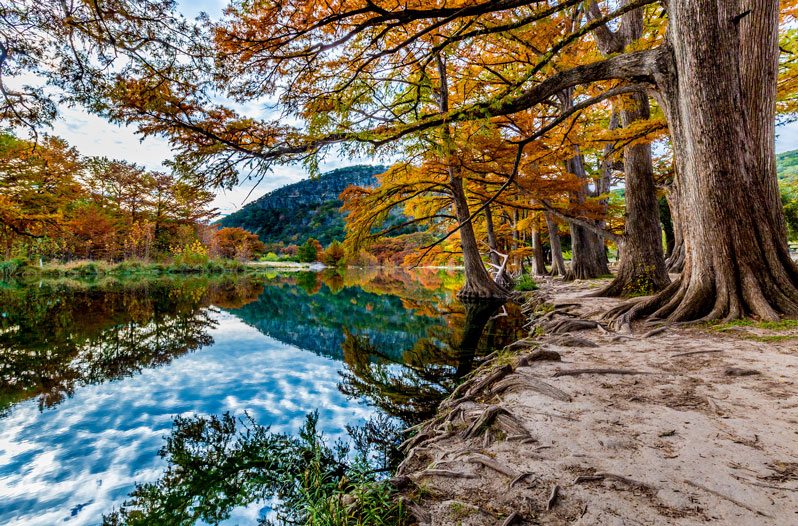 fall camping in texas