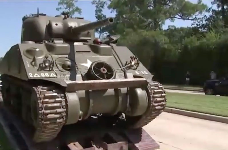 Texas Man Buys Tank