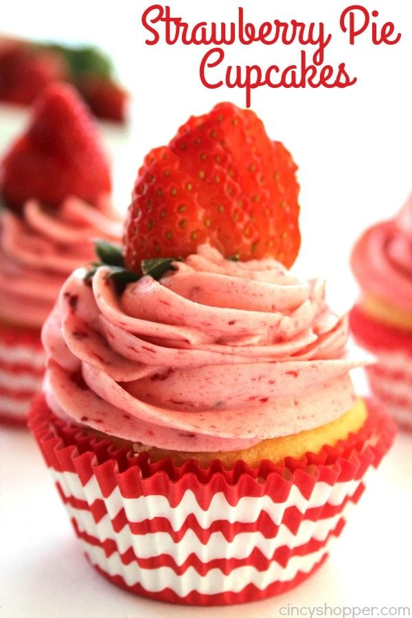 Strawberry Pie Cupcakes