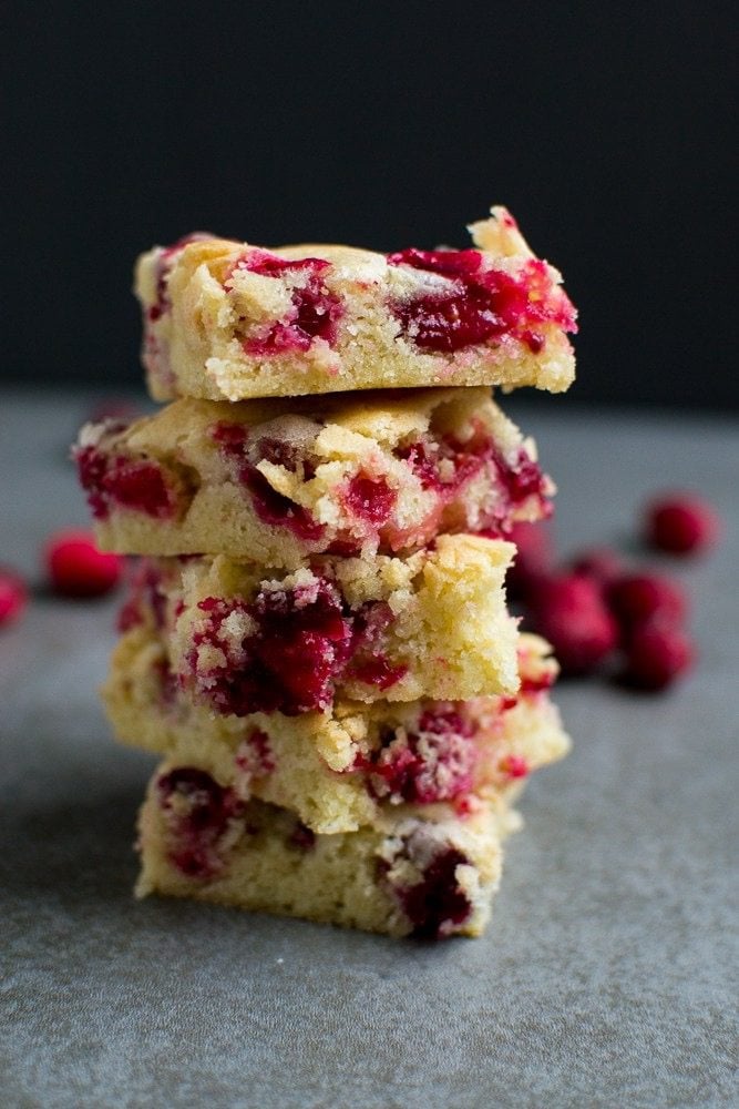 cranberry dessert bar