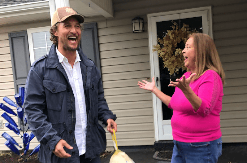 Matthew McConaughey visits