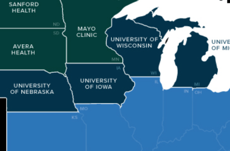 map shows
