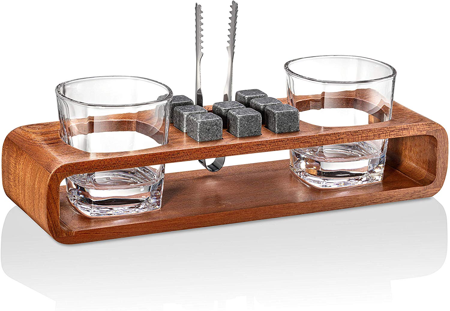 Whiskey Stones Gift Set with Stand