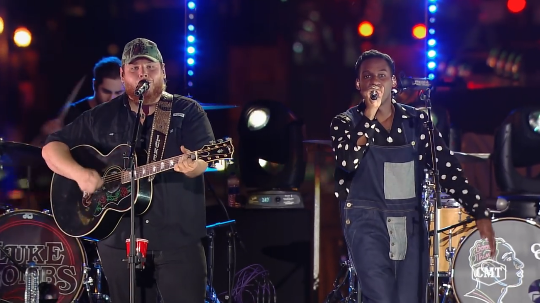Luke Combs and Leon Bridges