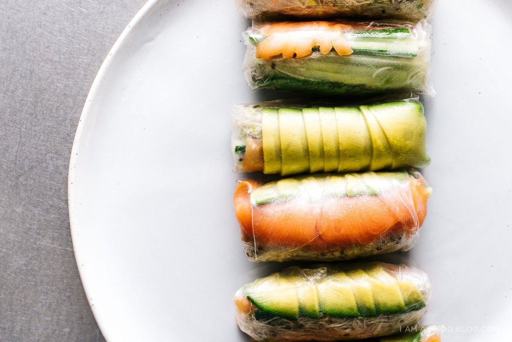Smoked Salmon Summer Rolls