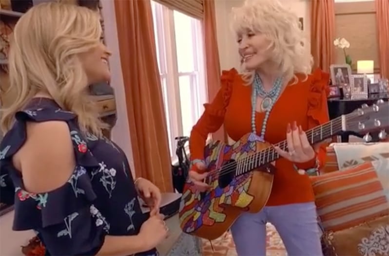 Reese Witherspoon and Dolly Parton