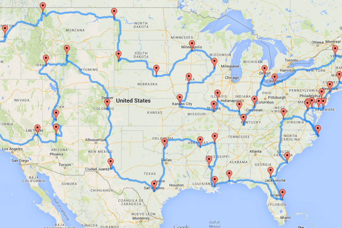 cross country road trip
