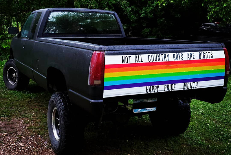 Pride Month Pickup Truck