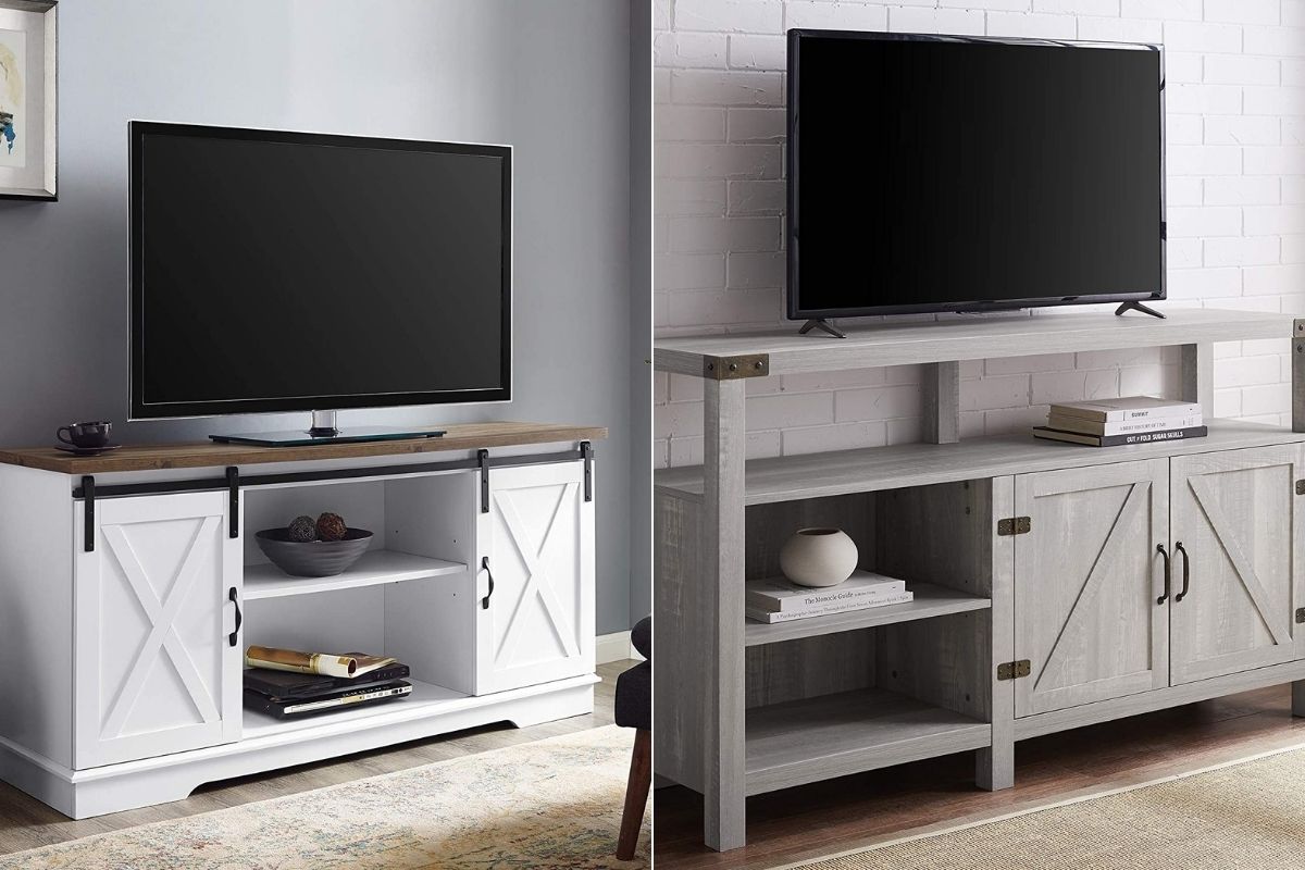 barn door tv stands