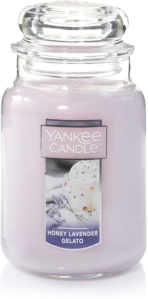 Village Candle Lemon Pound Cake 26 oz Glass Jar Scented Candle, Large