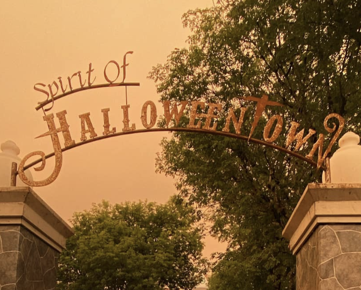 Spirit of Halloweentown sign in St. Helens