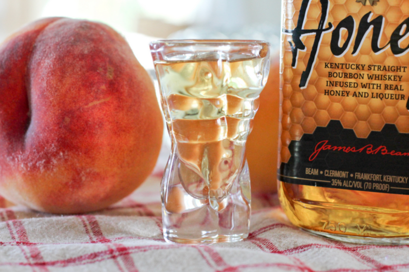 peach and alcohol