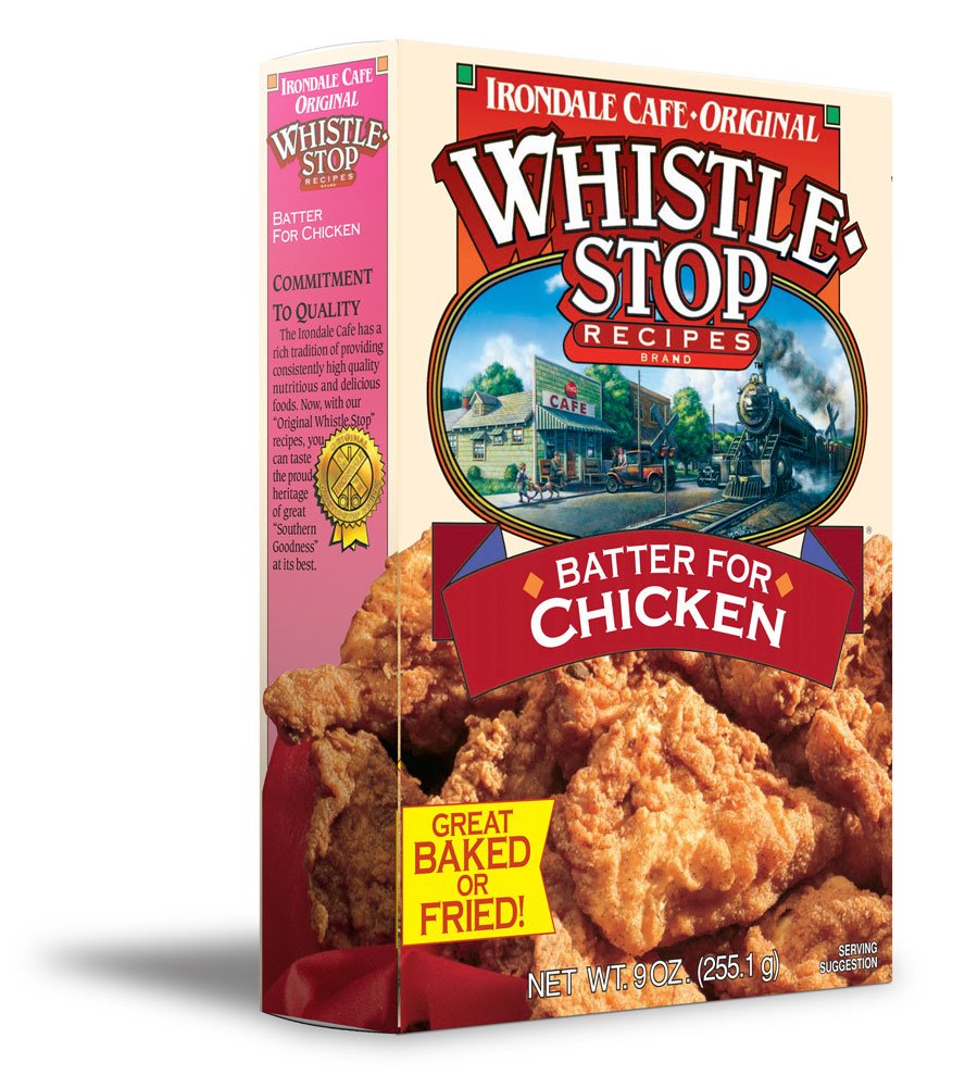 Original WhistleStop Cafe Recipes | Batter Mix for Chicken | 9-oz | 1 Box