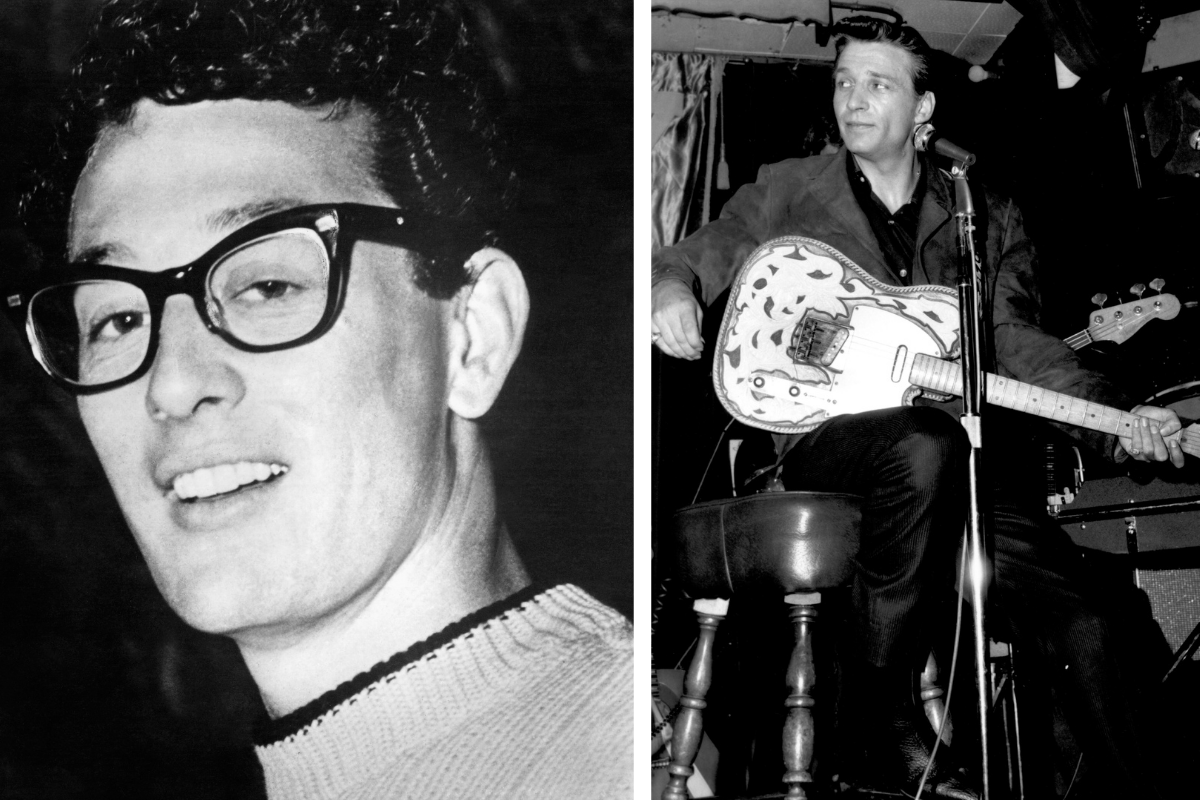 American Singer and Musician Buddy Holly / Photo of Waylon Jennings