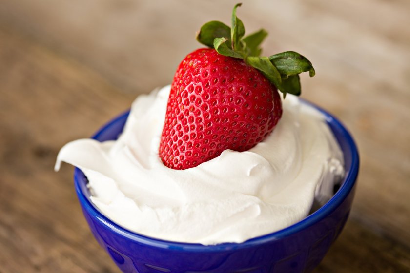 strawberry with cream