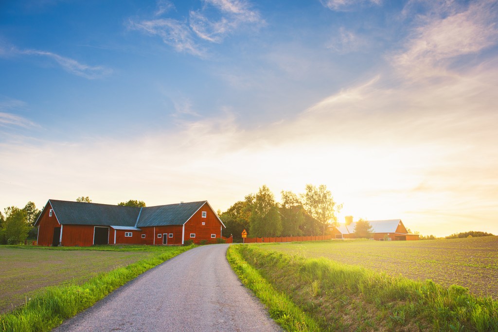 Rural scene in Link&ouml;ping, ?-sterg&ouml;tland, Sweden