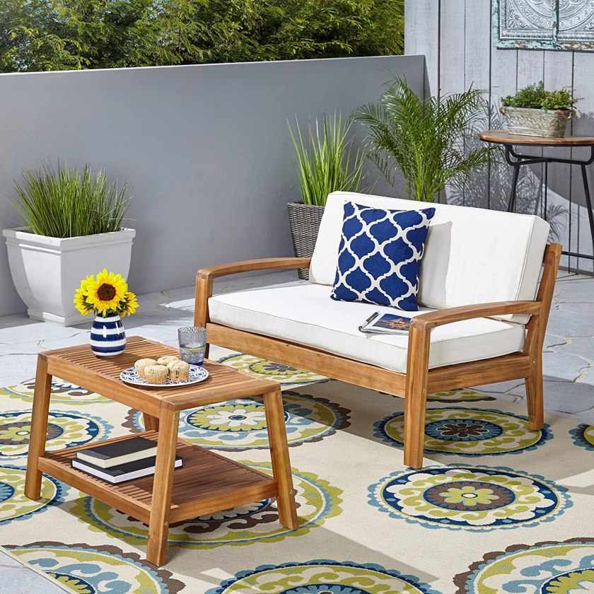 Great Deal Furniture Christian Outdoor loveseat