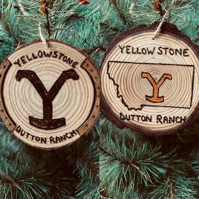 Yellowstone Dutton Ranch Christmas ornament tv series brand