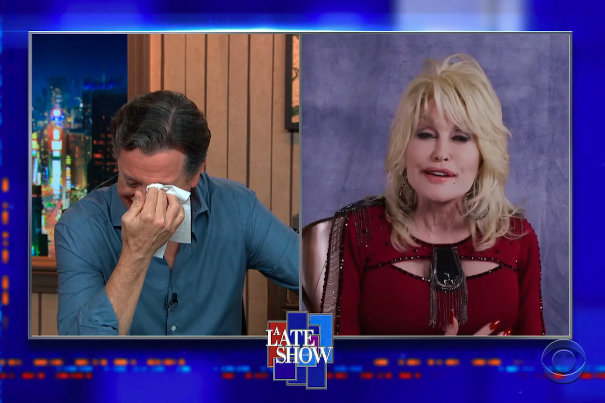 Dolly Parton Stephen Colbert