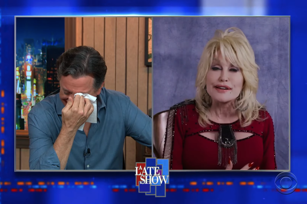 Dolly Parton Stephen Colbert