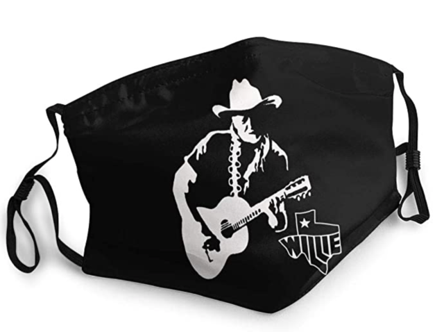 Lsq Willie Nelson Multi Usage Face Mask Cover Up Polyester Breathable Dustproof Windproof Mouth-Mask