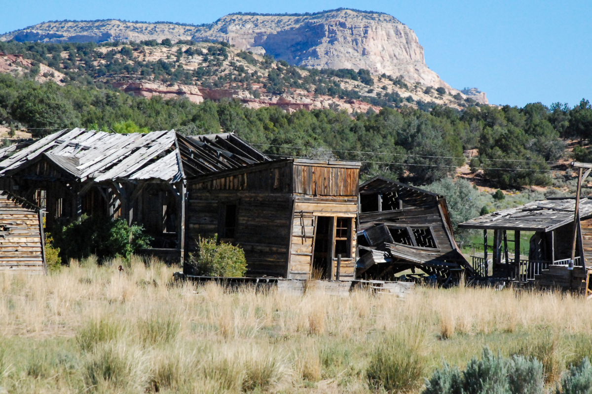 Remains of Gunsmoke set in Utah