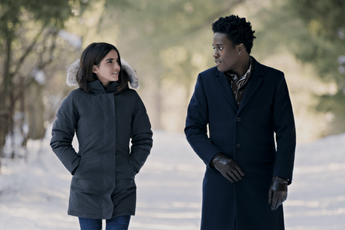  Shameik Moore and Isabela Merced in Let It Snow (2019)
