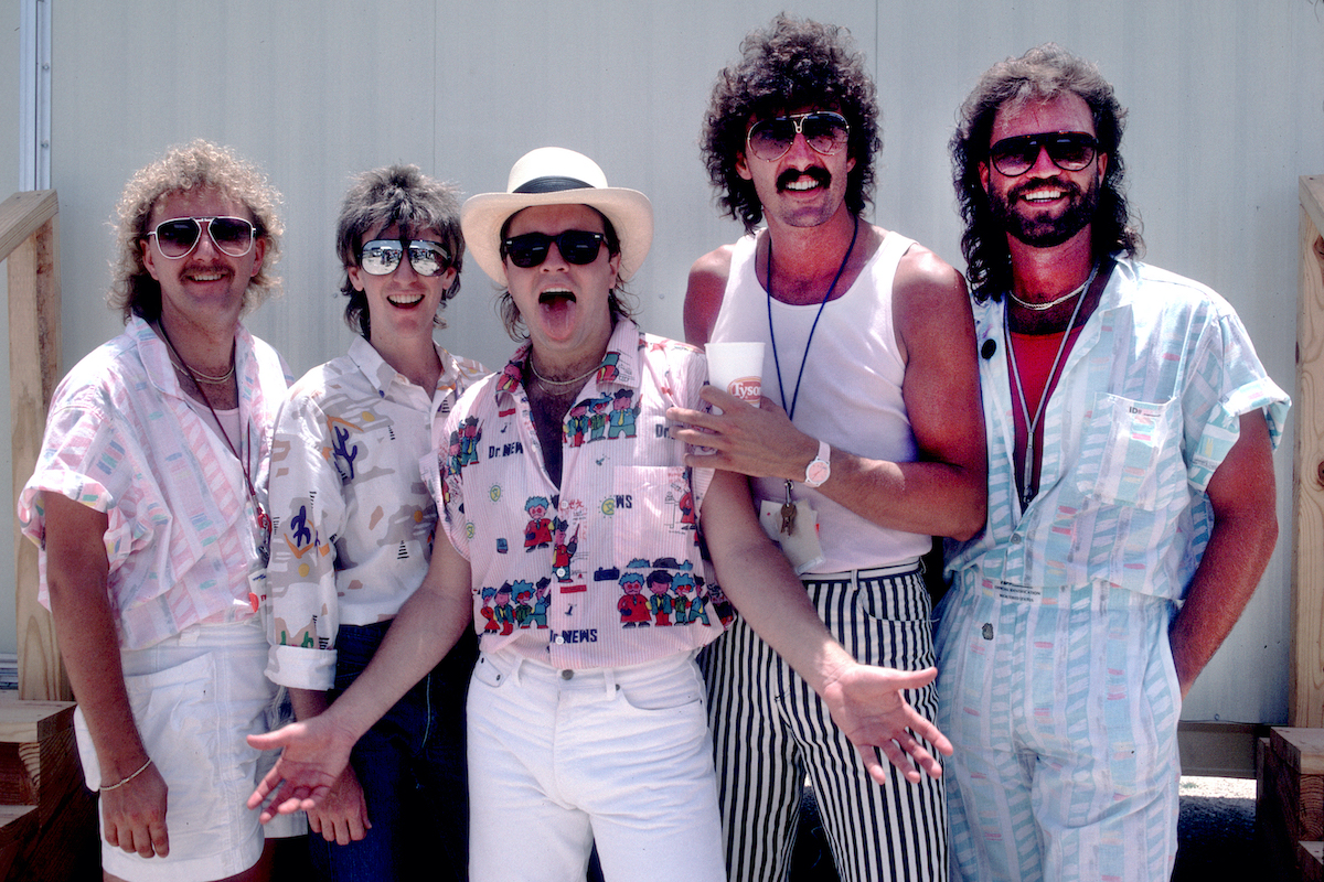 Sawyer Brown at Farm Aid 2 in Austin, Tx, July 4th, 1986 .