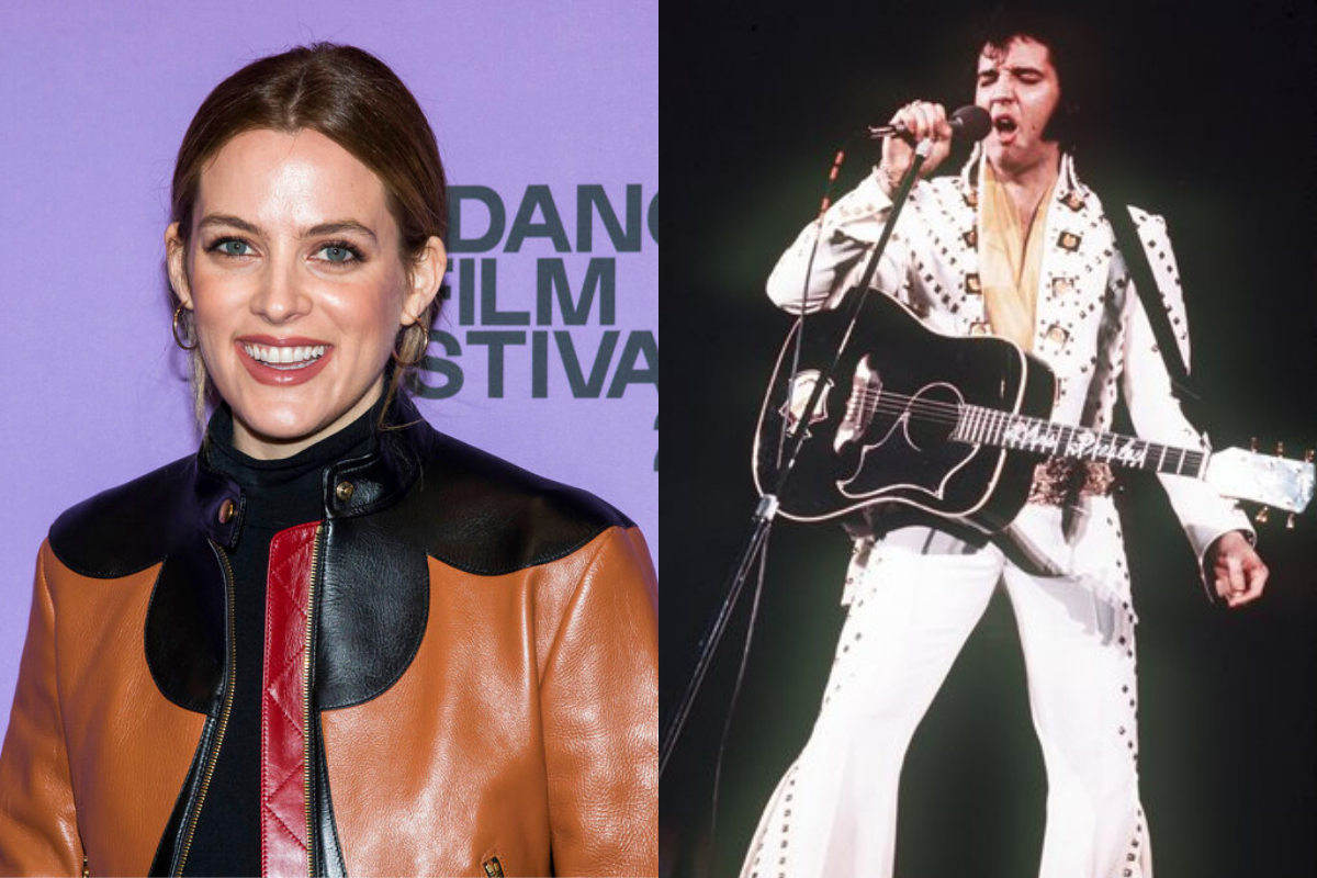 Riley Keough on the red carpet, Elvis Presley performing onstage