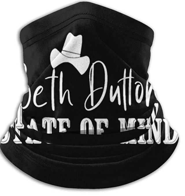 Beth Dutton State Of Mind Funny Yellowstone Ranch Face Mask Neck Gaiter Multi-Functional Balaclava Bandana For Dust Outdoor