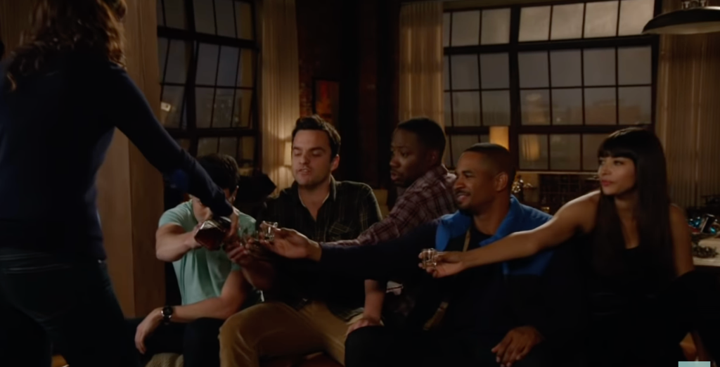 new girl drinking game