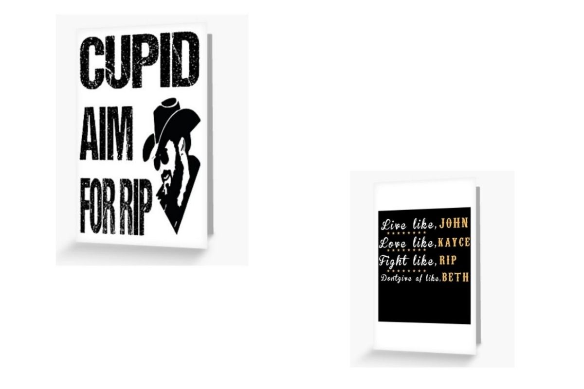 beth Dutton valentine's day card fi