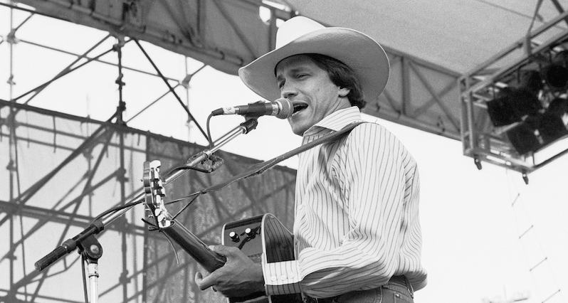 George Strait at Chicagofest in Chicago, Illinois, August 30, 1985.