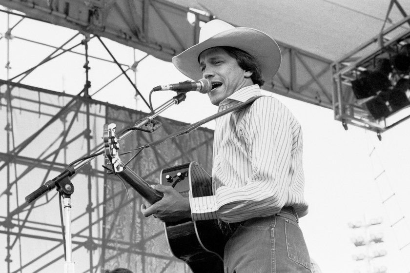 George Strait at Chicagofest in Chicago, Illinois, August 30, 1985.