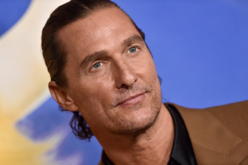 LOS ANGELES, CALIFORNIA - DECEMBER 12: Matthew McConaughey attends the Premiere of Illumination's "Sing 2" on December 12, 2021 in Los Angeles, California.